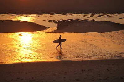 Plage de Mimizan avec le Guide des Landes